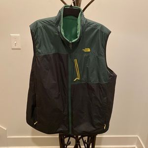 Green reversible The North Face vest. Fantastic shape. Worn. Few times.